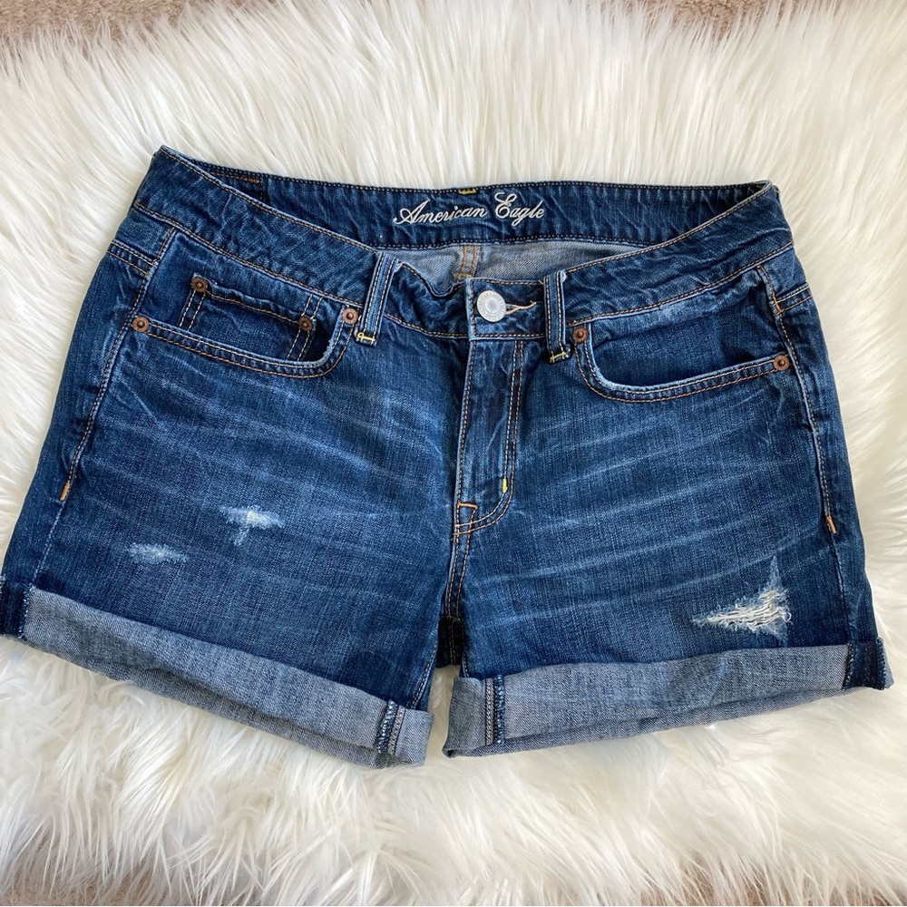 American Eagle Blue Jean Shorts, size 6.